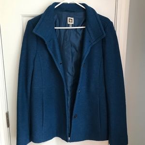Anne Klein Blue coat nwot